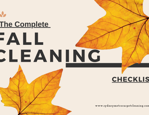 The completet Fall cleaning Checklist